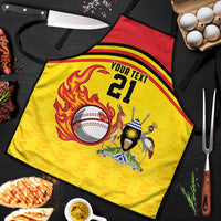 Uganda Cricket Custom Apron Cranes Cricket Ball Fire - Wonder Print Shop