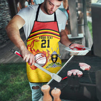 Uganda Cricket Custom Apron Cranes Cricket Ball Fire - Wonder Print Shop