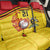 Uganda Cricket Custom Back Car Seat Cover Cranes Cricket Ball Fire - Wonder Print Shop
