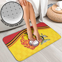 Uganda Cricket Custom Bathroom Set Cranes Cricket Ball Fire - Wonder Print Shop