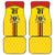 Uganda Cricket Custom Car Mats Cranes Cricket Ball Fire - Wonder Print Shop