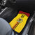 Uganda Cricket Custom Car Mats Cranes Cricket Ball Fire - Wonder Print Shop
