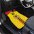 Uganda Cricket Custom Car Mats Cranes Cricket Ball Fire - Wonder Print Shop