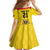 Uganda Cricket Custom Family Matching Summer Maxi Dress and Hawaiian Shirt Cranes Cricket Ball Fire - Wonder Print Shop