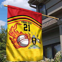 Uganda Cricket Custom Garden Flag Cranes Cricket Ball Fire - Wonder Print Shop
