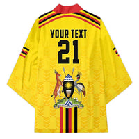 Uganda Cricket Custom Kimono Cranes Cricket Ball Fire - Wonder Print Shop