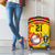 Uganda Cricket Custom Luggage Cover Cranes Cricket Ball Fire - Wonder Print Shop
