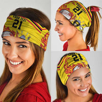 Uganda Cricket Custom Neck Gaiter Cranes Cricket Ball Fire - Wonder Print Shop