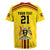 Uganda Cricket Custom Rugby Jersey Cranes Cricket Ball Fire - Wonder Print Shop