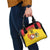 Uganda Cricket Custom Shoulder Handbag Cranes Cricket Ball Fire - Wonder Print Shop