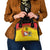 Uganda Cricket Custom Shoulder Handbag Cranes Cricket Ball Fire - Wonder Print Shop