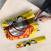 Uganda Cricket Custom Umbrella Cranes Cricket Ball Fire - Wonder Print Shop