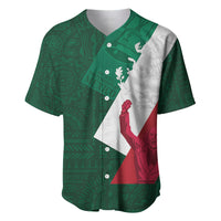 Dia de la Independencia de Mexico Baseball Jersey 16 De Septiembre Traditional Aztec Tribal Green