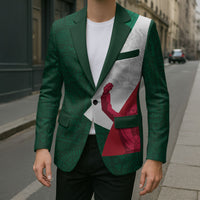 Dia de la Independencia de Mexico Blazer 16 De Septiembre Traditional Aztec Tribal Green