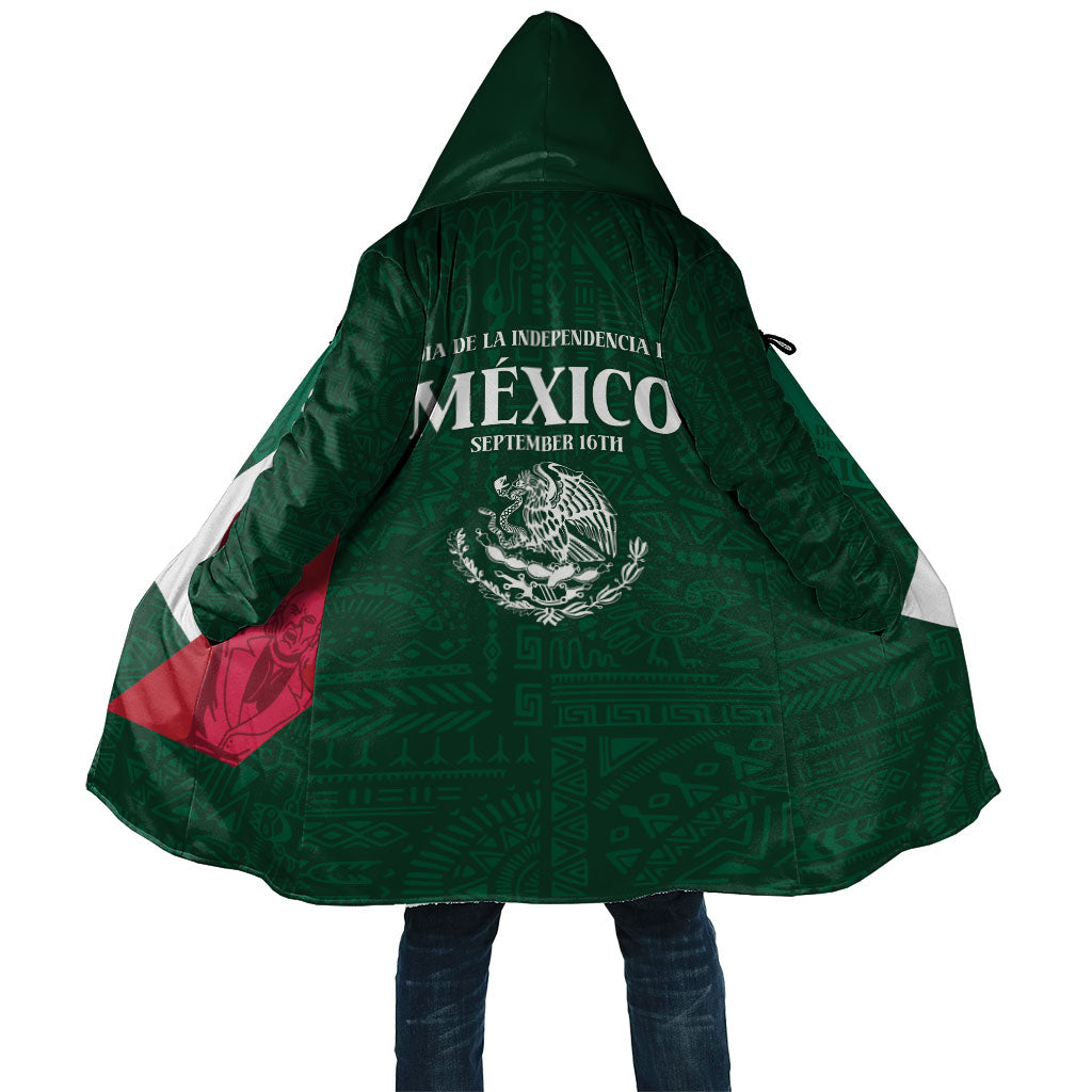 Dia de la Independencia de Mexico Cloak 16 De Septiembre Traditional Aztec Tribal Green