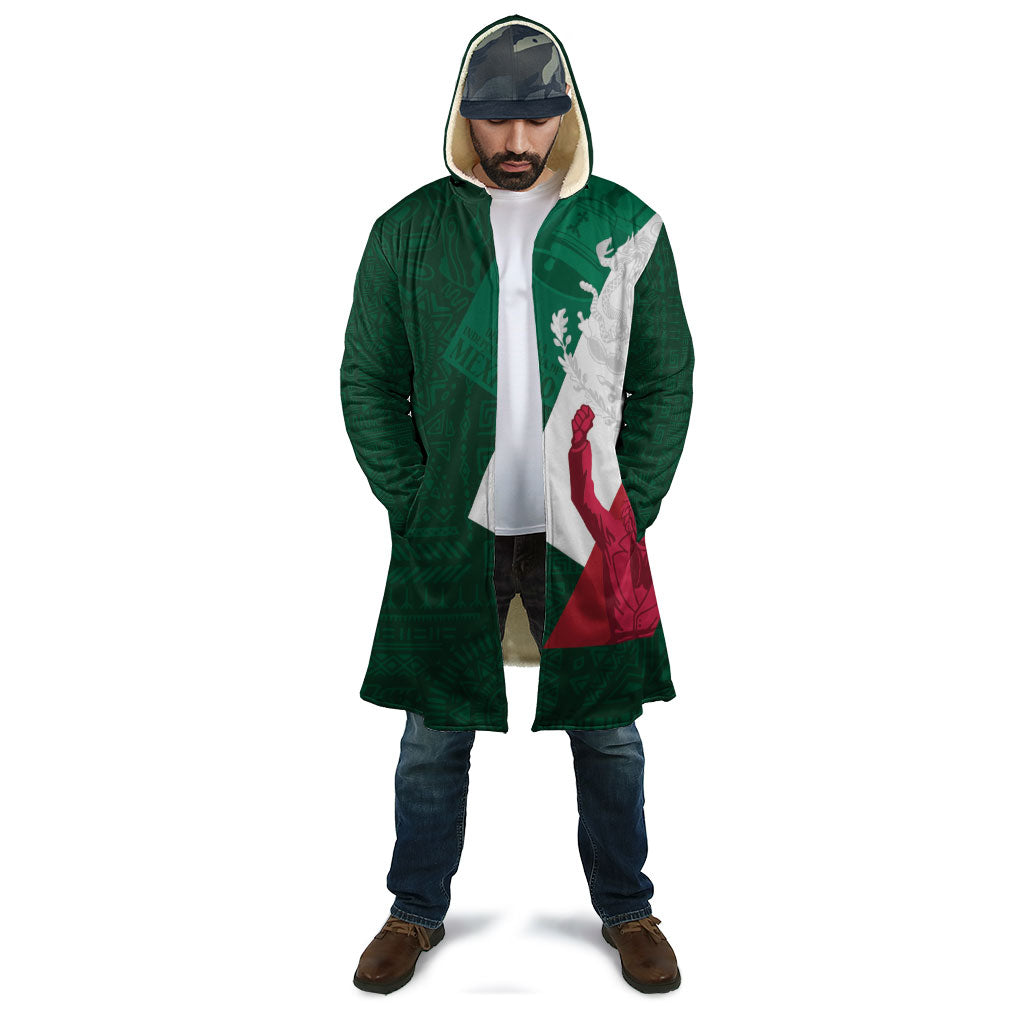 Dia de la Independencia de Mexico Cloak 16 De Septiembre Traditional Aztec Tribal Green