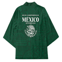 Dia de la Independencia de Mexico Kimono 16 De Septiembre Traditional Aztec Tribal Green