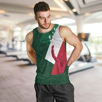 Dia de la Independencia de Mexico Men Tank Top 16 De Septiembre Traditional Aztec Tribal Green