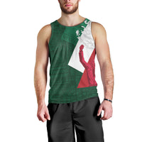 Dia de la Independencia de Mexico Men Tank Top 16 De Septiembre Traditional Aztec Tribal Green