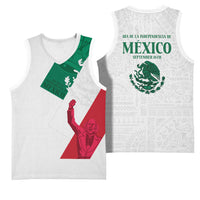 Dia de la Independencia de Mexico Basketball Jersey 16 De Septiembre Traditional Aztec Tribal White