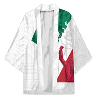 Dia de la Independencia de Mexico Kimono 16 De Septiembre Traditional Aztec Tribal White