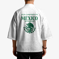 Dia de la Independencia de Mexico Kimono 16 De Septiembre Traditional Aztec Tribal White