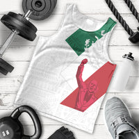 Dia de la Independencia de Mexico Men Tank Top 16 De Septiembre Traditional Aztec Tribal White