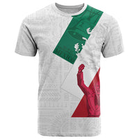 Dia de la Independencia de Mexico T Shirt 16 De Septiembre Traditional Aztec Tribal White