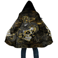 Mexico Quetzalcoatl Aztec Calendar Cloak Black Gold Tribal Warrior Art