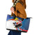 Personalized Filipino-American Leather Tote Bag The Eight-Rayed Sun with Bald Eagle - Wonder Print Shop