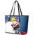 Personalized Filipino-American Leather Tote Bag The Eight-Rayed Sun with Bald Eagle - Wonder Print Shop
