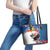Personalized Filipino-American Leather Tote Bag The Eight-Rayed Sun with Bald Eagle - Wonder Print Shop