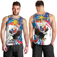 Personalized Filipino-American Men Tank Top The Eight-Rayed Sun with Bald Eagle - Wonder Print Shop