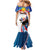 Personalized Filipino-American Mermaid Dress The Eight-Rayed Sun with Bald Eagle - Wonder Print Shop