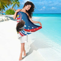 Personalized Filipino-American Sarong The Eight-Rayed Sun with Bald Eagle - Wonder Print Shop