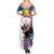 Personalized Filipino-American Summer Maxi Dress The Eight-Rayed Sun with Bald Eagle - Wonder Print Shop