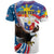 Personalized Filipino-American T Shirt The Eight-Rayed Sun with Bald Eagle - Wonder Print Shop