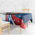 Personalized Filipino-American Tablecloth The Eight-Rayed Sun with Bald Eagle - Wonder Print Shop