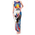 Personalized Filipino-American Tank Maxi Dress The Eight-Rayed Sun with Bald Eagle - Wonder Print Shop