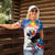 Personalized Filipino-American Women Polo Shirt The Eight-Rayed Sun with Bald Eagle - Wonder Print Shop