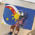 Personalized Filipino-American Rubber Doormat Philippines Coat Of Arms with Bald Eagle - Wonder Print Shop
