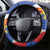 Filipino-American Steering Wheel Cover Philippines Coat Of Arms with Bald Eagle - Wonder Print Shop