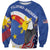 Personalized Filipino-American Sweatshirt Philippines Coat Of Arms with Bald Eagle - Wonder Print Shop