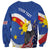 Personalized Filipino-American Sweatshirt Philippines Coat Of Arms with Bald Eagle - Wonder Print Shop