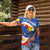 Personalized Filipino-American Women Polo Shirt Philippines Coat Of Arms with Bald Eagle - Wonder Print Shop