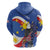 Personalized Filipino-American Zip Hoodie Philippines Coat Of Arms with Bald Eagle - Wonder Print Shop