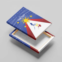 Personalized Pilipinas Eight-Rayed Sun Canvas Wall Art Philippines Map With Polynesian Style LT9 - Wonder Print Shop