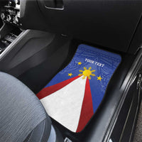Personalized Pilipinas Eight-Rayed Sun Car Mats Philippines Map With Polynesian Style LT9 - Wonder Print Shop