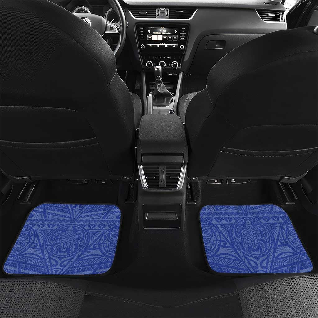 Personalized Pilipinas Eight-Rayed Sun Car Mats Philippines Map With Polynesian Style LT9 - Wonder Print Shop