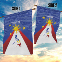 Personalized Pilipinas Eight-Rayed Sun Garden Flag Philippines Map With Polynesian Style - Wonder Print Shop
